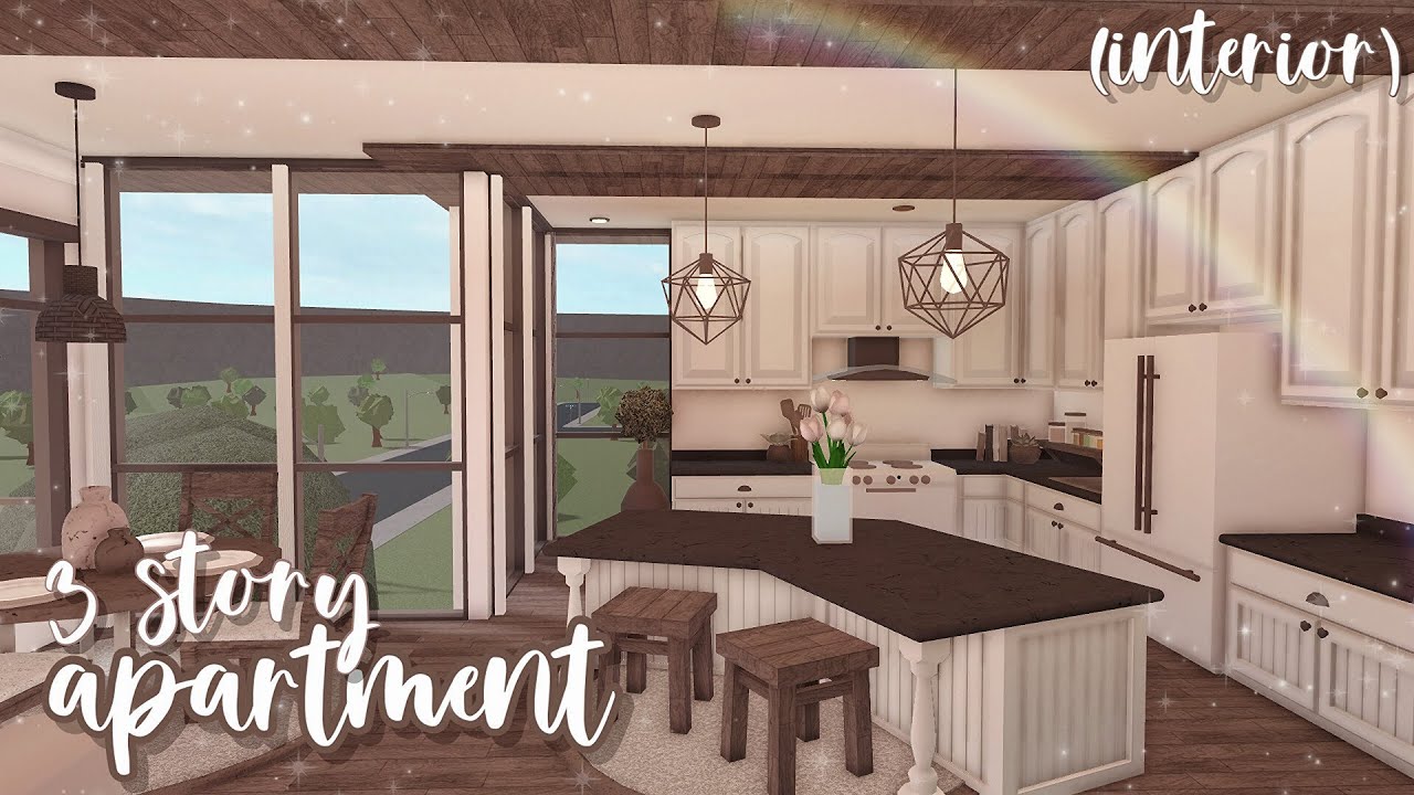 3 story apartment (interior + full tour) ♡ | bloxburg speedbuild