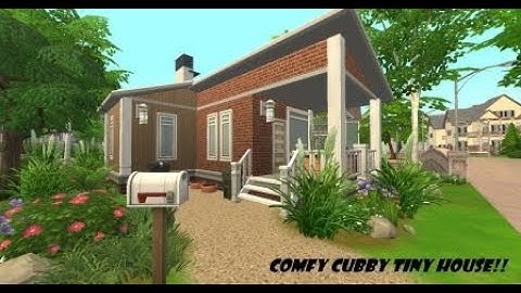 The Sims 4 Speed Build - Comfy Cubby Tiny House NO CC