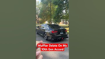 My Muffler Delete On My 10th Gen Accord… 🤯💥 #accord #honda #joecolon #cars