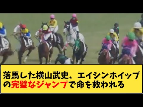 【競馬】「落馬した横山武史、エイシンホイップの完璧なジャンプで命を救われる」に対する反応【反応集】