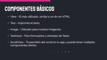 Componentes en React Native