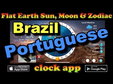 Portuguese:   O Relógio do Sol, da Lua e do Zodíaco daTerra Plana