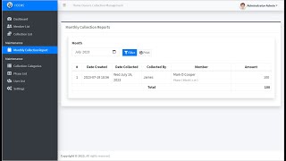 Homeowners Collection Software