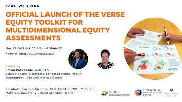 Official Launch of the VERSE Equity Toolkit for Multidimensional Equity Assessments