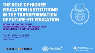 The Role of Higher Education Institutions in the Transformation of Future-Fit Education