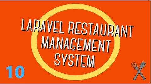 Laravel Restaurant Management System -10 - (create update & delete sales part 1)