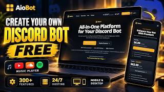 How to Create a Discord Bot for FREE (No Coding) | 24/7 Hosting + 300+ Features | Mobile & Desktop 🚀