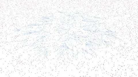 10,000-node simulation of a high-density large-scale wireless ad hoc network