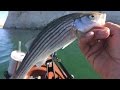 Kayak striper fishing on Lake Powell