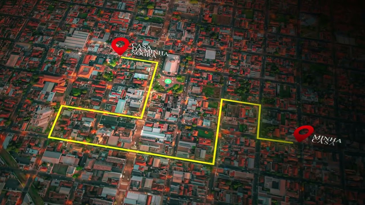 Demonstration map made in After Effects (Davi Alves)