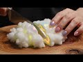 ✨ Slicing a Glowing Rainbow Cloud 🌈 ASMR 8K