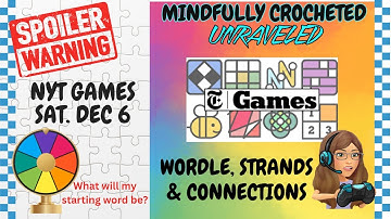 Unraveling #nytgames Dec 6, 2025 #wordgames #wordle #strands #connections #spoilers #games