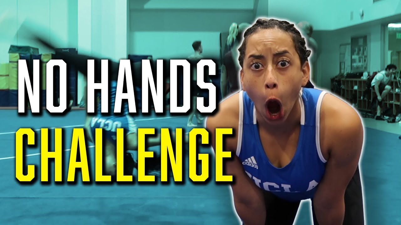 No Hand Routine NO HANDS GYMNASTICS CHALLENGE!!! - YouTube