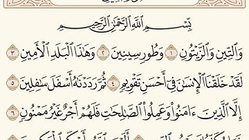 سورة التين للشيخ المقرئ عبدالقادر العثمان ..