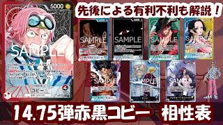 14.75弾環境！赤黒コビー相性表と先後選択徹底解説！【ワンピース