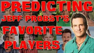 Survivor - Predicting Jeff Probst's Favorite Player from Every Season
