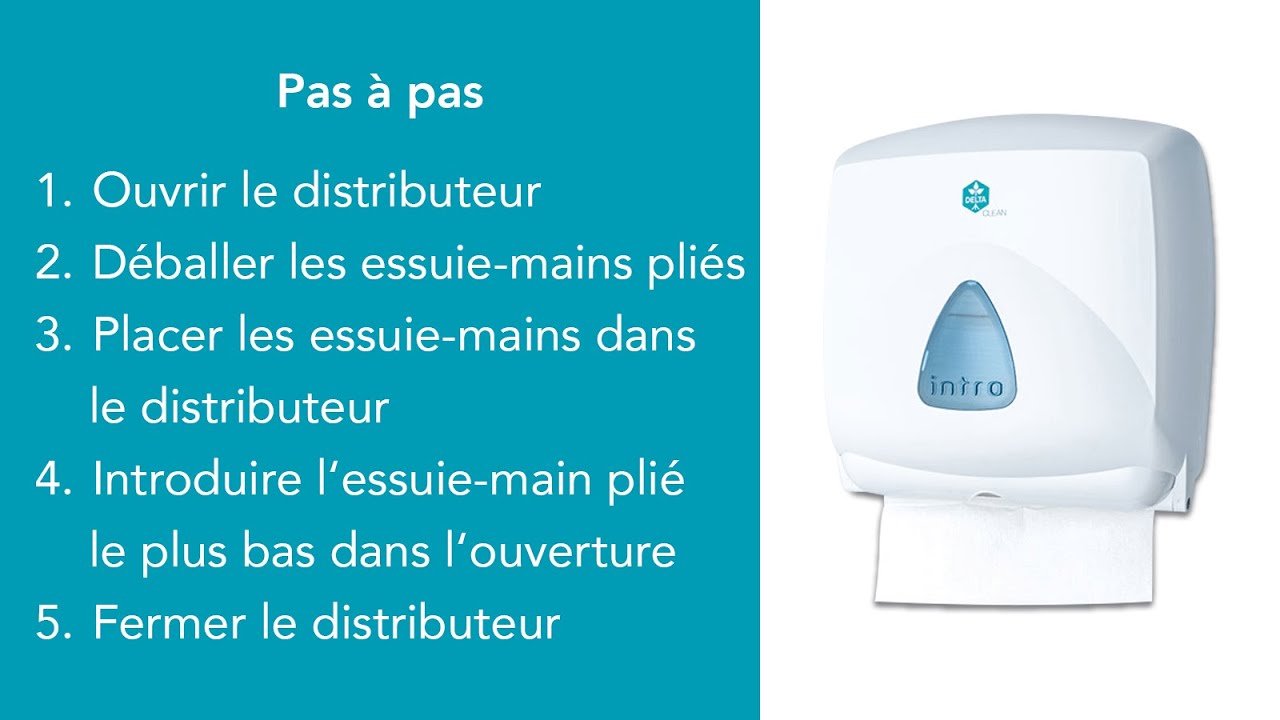 Ajout d'essuie-mains – rapide & simple ! Distributeur d’essuie-mains
