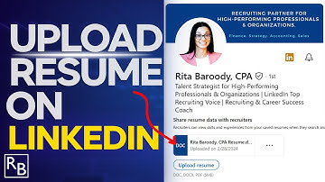 How To Upload Resume On LinkedIn | LinkedIn Resume Upload - QUICK And EASY