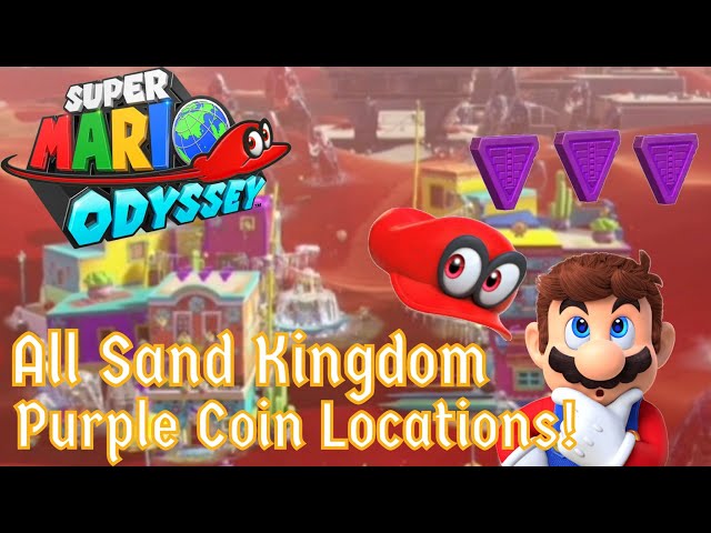 Super Mario Odyssey  Sand Kingdom - All Power Moons & Pyramid Coins 