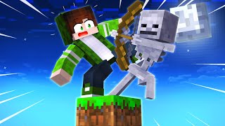 MINECRAFT, mas os mobs me atacam em um bloco