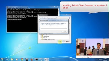 how to install telnet client on windows 7