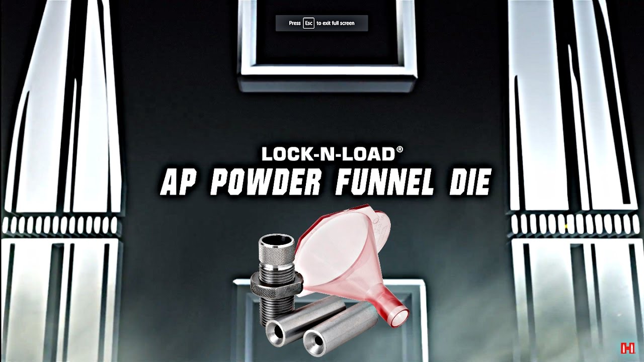 Hornady® LockNLoad® AP™ Powder Funnel Die YouTube