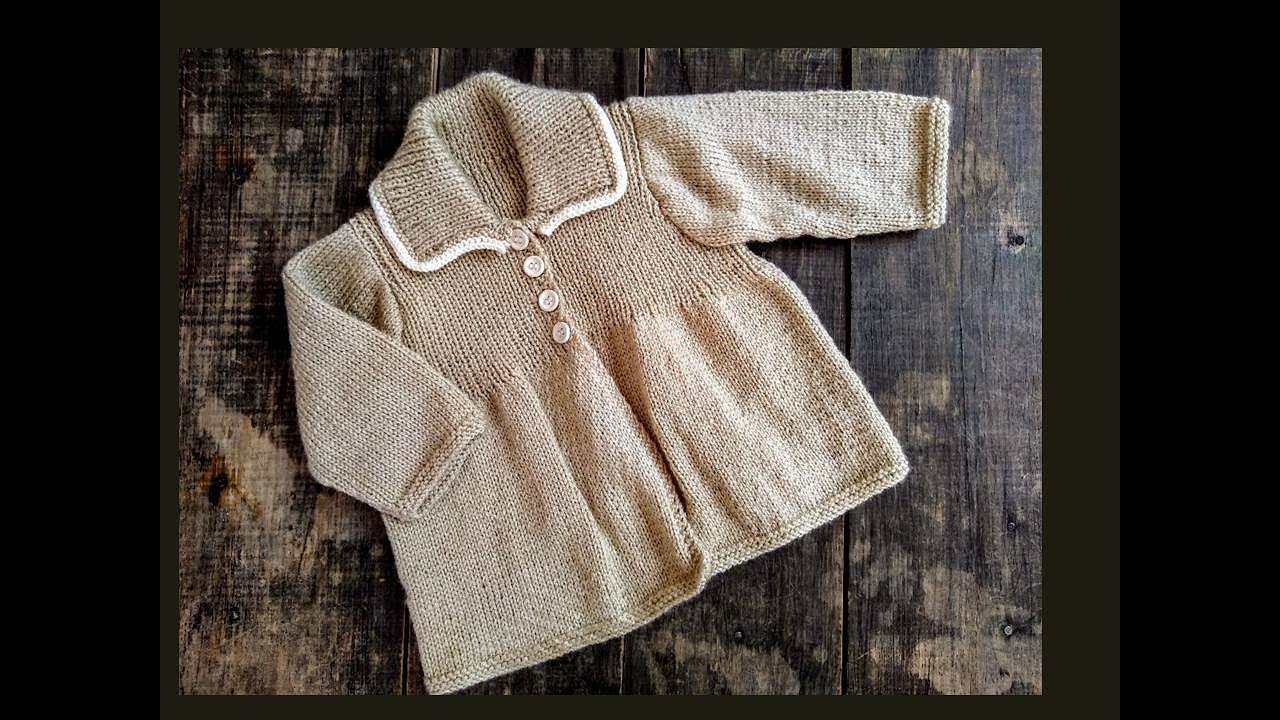 Dos Agujas Paso Saquito Para Recien Nacido Como Tejer Saquitos