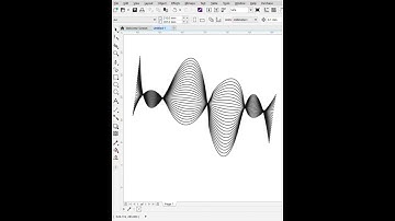 Try wavy lines in coreldraw☺️ #shorts #coreldesign #corel