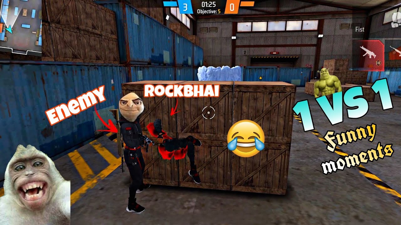 FREEFIRE FUNNY 1 VS 1 MOMENTS🤣 | GARENA FREEFIRE MAXX | - YouTube