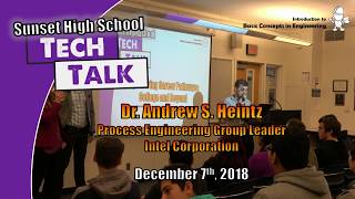 SHS Tech Talks 2018 | Engineering Career Paths: College & Beyond (Session I) | Dr. Andrew S. Heintz Profile