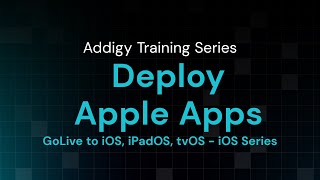 How to Deploy Apple Apps via GoLive to iOS, iPadOS, tvOS iOS Series screenshot 3