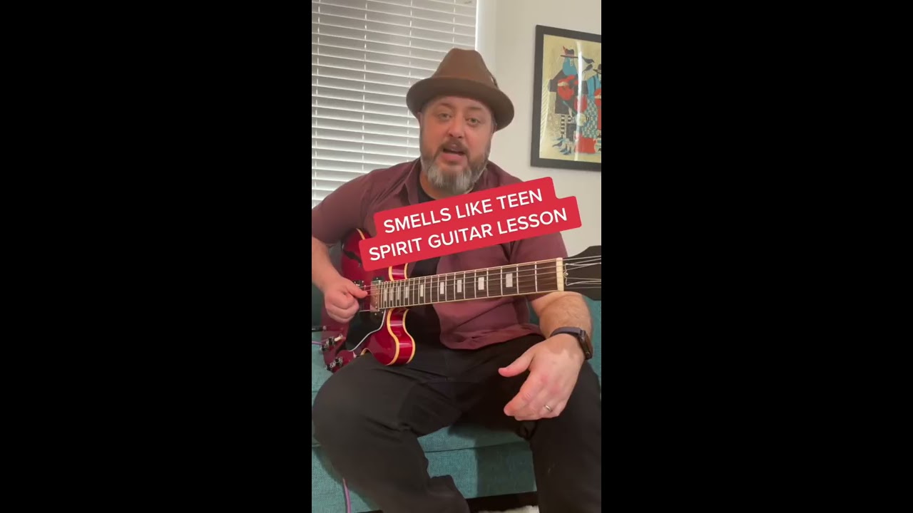 Nirvana Smells Like Teen Spirit Super Easy Guitar Lesson Shorts
