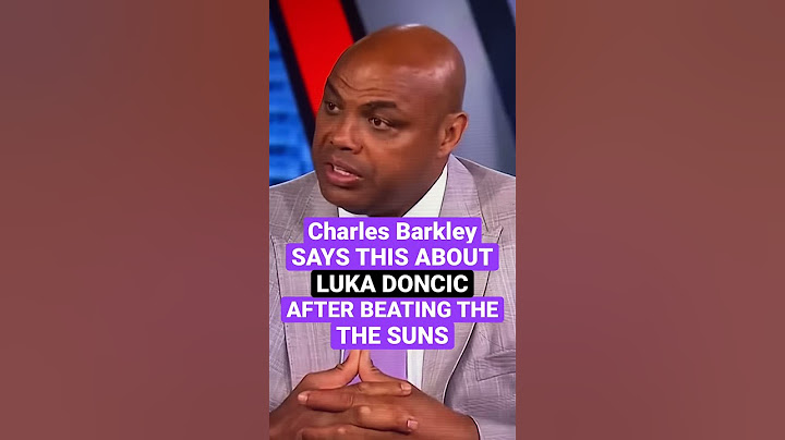 Charles Barkley has incredible words about Luka Doncic after the Mavs eliminated the Suns last year!