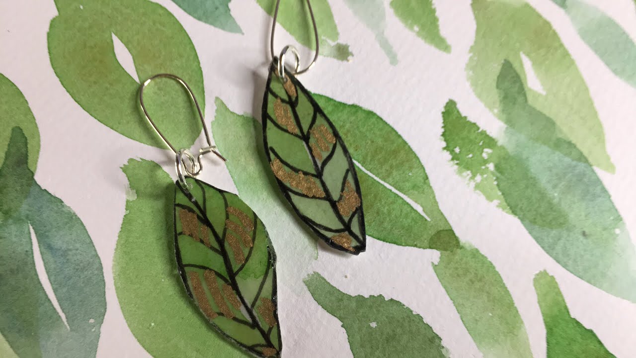 The Mischievous Mommy: DIY Watercolor Paper Earrings Tutorial