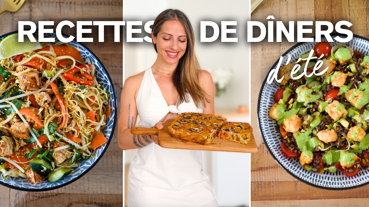 3 RECETTES parfaites pour le DÎNER 🥗 (équilibrées, saines & gourmandes)