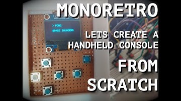 Monoretro: A simple handheld gaming console prototype #shorts