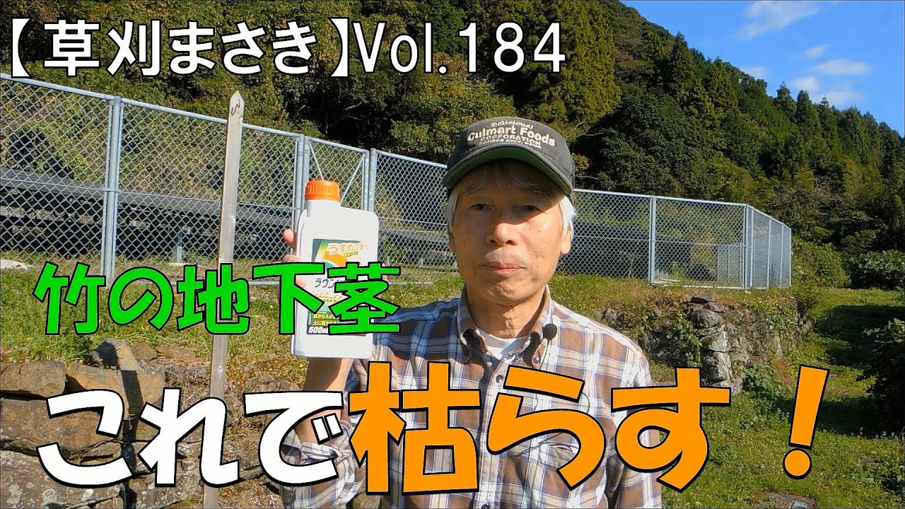 原野化への抗い】竹の地下茎、これで枯らす！ - YouTube