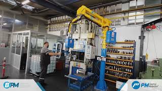 BPM Pneumatic Manipulator for Nut Mold Loading and Unloading