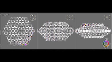 Gyroscopic lattices with different geometries