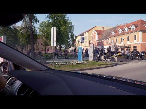 Vinkovci - Driving in my lovely town in Croatia - What a beautiful day