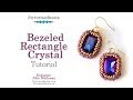 How to Bezel a Rectangular Crystal - DIY Jewelry Making Tutorial by PotomacBeads