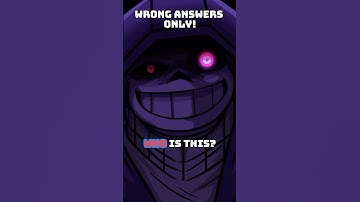 Wrong Answers Only! WHO is this? #undertale #dusttale #dustsans #sans #undertaleau #ccart