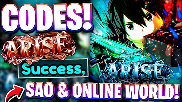 ✨[SAO UPD] ALL NEW ONLINE WORLD UPDATE CODES FOR ARISE CROSSOVER! ROBLOX ARISE CROSSOVER CODES