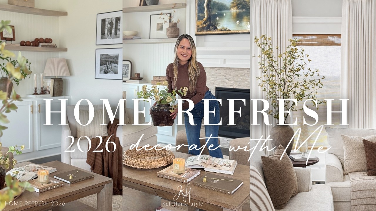 HOME REFRESH 2026 || DECORATE WITH ME FOR THE NEW YEAR || REFRESHING OUR SPACE IDEAS
