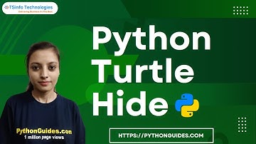 How to hide turtle in Python Turtle | Python Turtle Hide