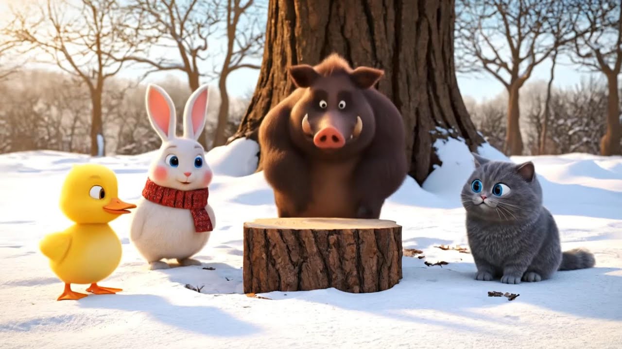 🐰🐥 Roro, Kiki, and Dodo: Saving Pip the Panda with an Inclined Plane