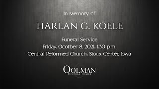Harlan Koele Funeral Service