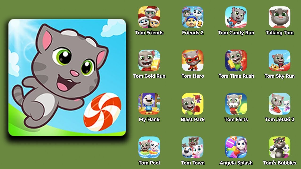 Talking Tom Candy Run [2018] New Apk on Android 16 - Walkthrough & Gameplay Review