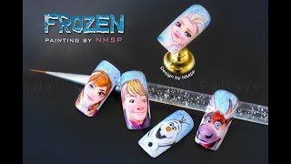 Disney Inspired | Frozen Nail Art - Tutorial 💅❄⛄ screenshot 3
