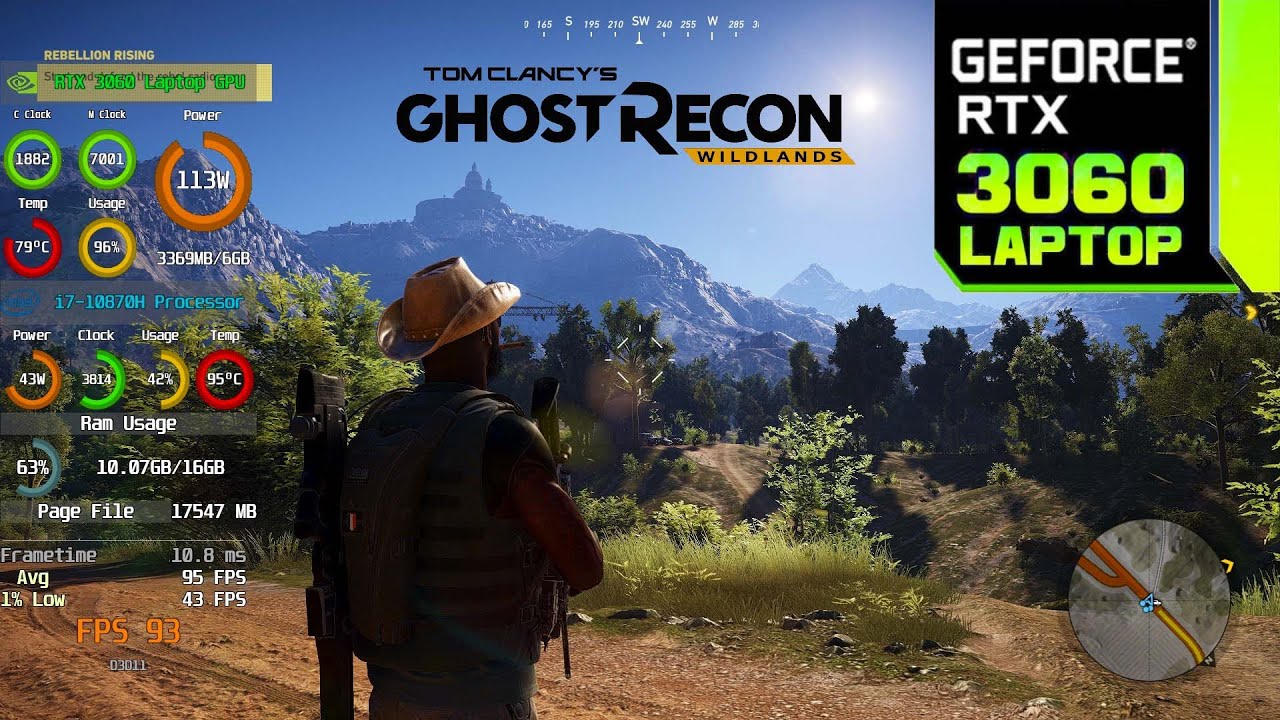 Tom Clancy s Ghost Recon Wildlands RTX 3060 Laptop 130W I7 10870H Tom clancy s ghost recon wildlands rtx 3060 laptop 130w i7 10870h